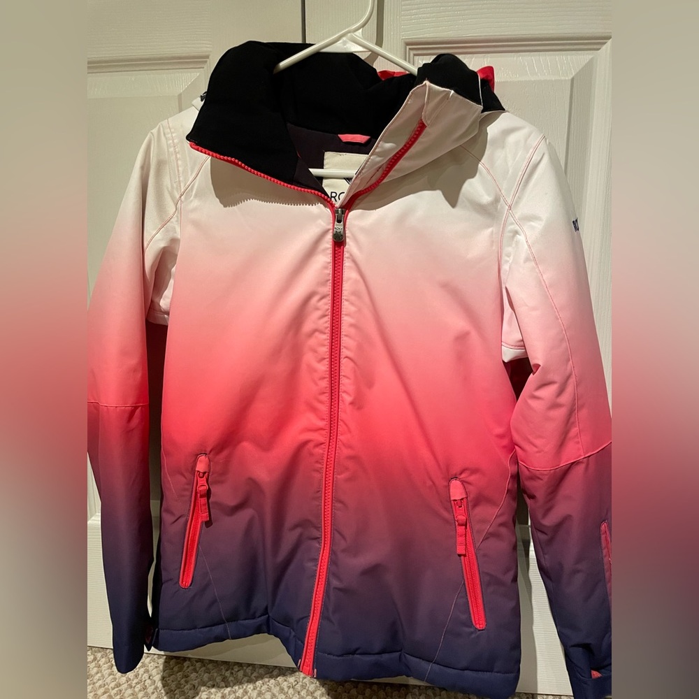 Roxy Kids Gradient Jacket - Pink and Blue